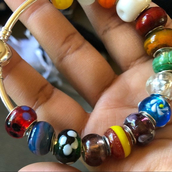 NWOT PANDORA LIMITED EDITION Angle Heart Wings W/ 15 Charms - Picture 6 of 12